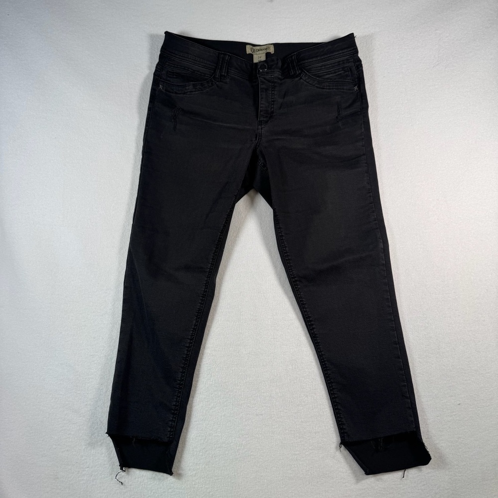Democracy Jeans Womens 14 Black Skinny AB Technology Mid Rise Stretch